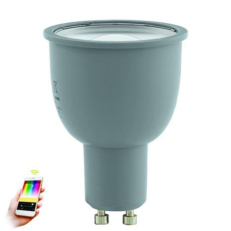 Лампа светодиодная диммируемая GU10 5W 2700-6500K серая11671