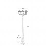 Уличный фонарь Fumagalli Gigi Bisso/Saba 3L K22.156.S30.AXF1R