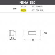 Уличный светодиодный светильник Fumagalli Nina 6C1.000.000.AXJ1L