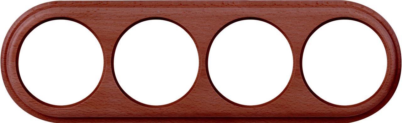 Рамка Legend на 4 поста итальянский орех WL15-frame-04 4690389117282