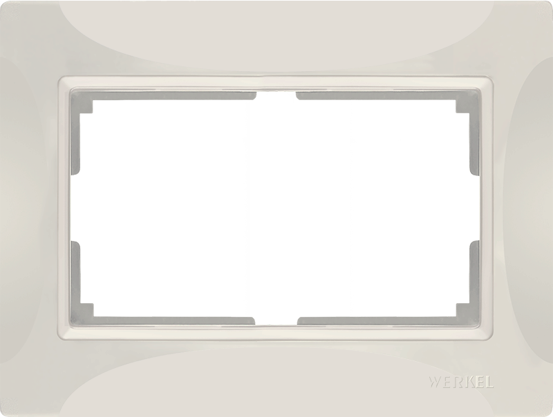 Рамка Snabb для двойной розетки слоновая кость basic WL03-Frame-01-DBL-ivory 4690389116995