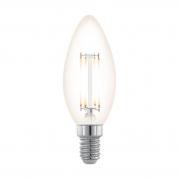 Лампа светодиодная филаментная диммируемая E14 3,5W 2200К прозрачная 11708