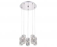 Подвесная светодиодная люстра Kink Light Аква-Кристалл 08620-5A