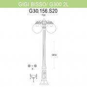 Уличный фонарь Fumagalli Ricu Bisso/G300 2Ldn G30.156.S20.BYE27DN
