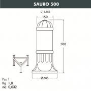 Уличный светильник Fumagalli Sauro 500 D15.553.000.BYE27