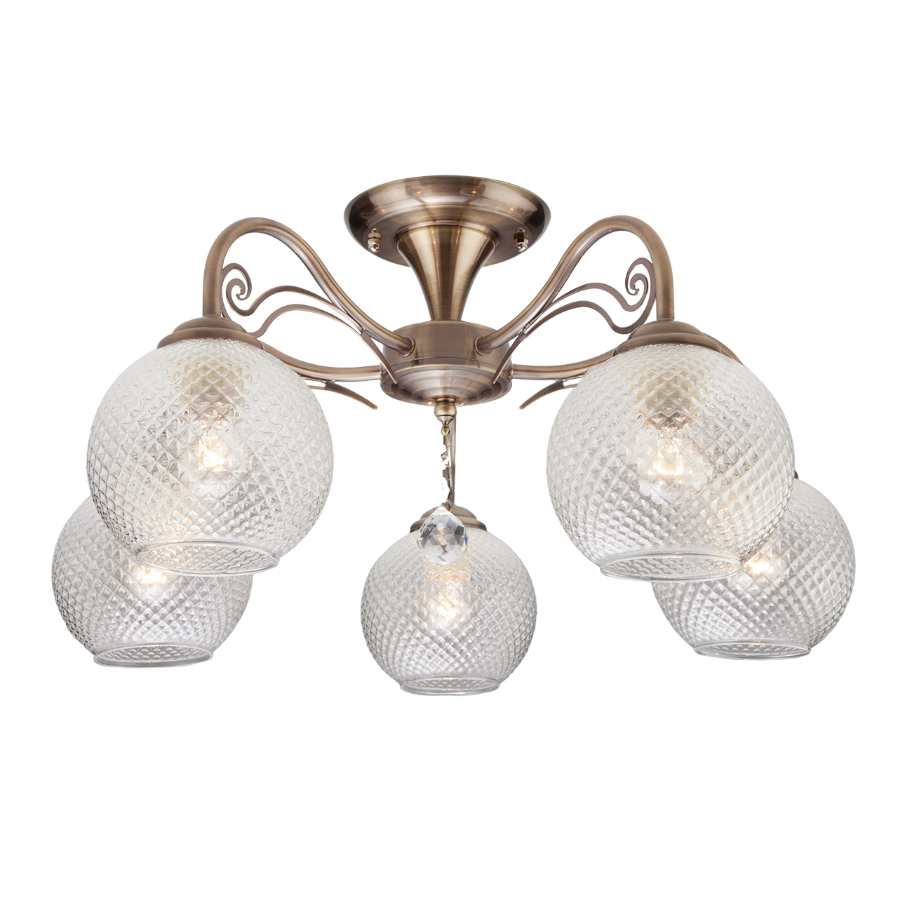 Потолочная люстра Eurosvet Kristin 30139/5 античная бронза