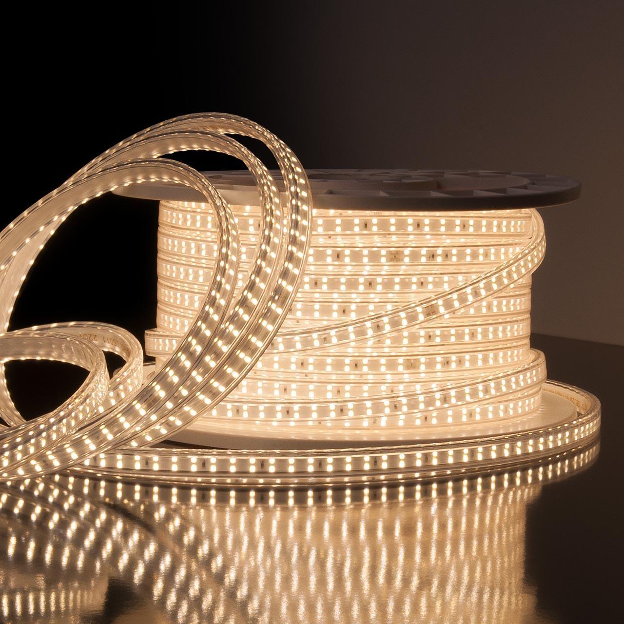 Светодиодная лента Elektrostandard Premium LS011 220V 18W 180Led 2835 IP65 белый 4200К 4690389125478