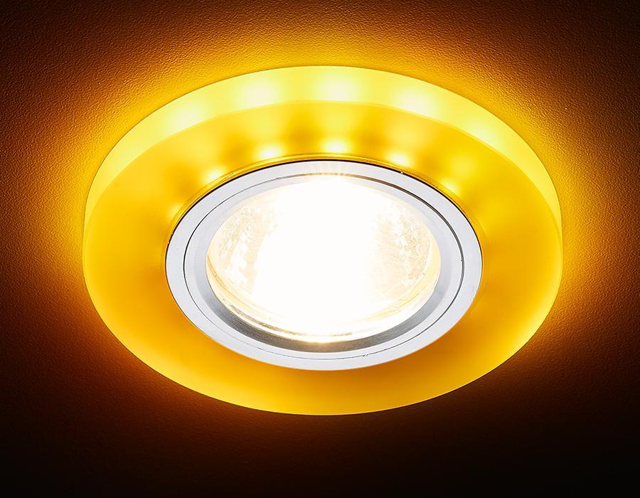 Встраиваемый светодиодный светильник Ambrella light Led S214 WH/CH/YL