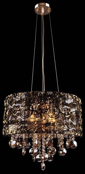 Подвесная люстра Eurosvet 3400/5 золото/тонированный хрусталь Strotskis