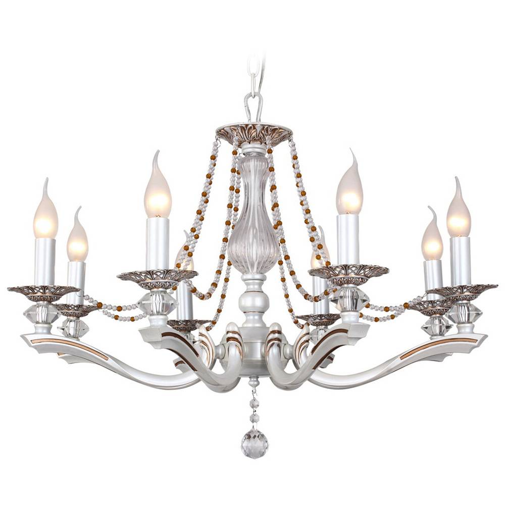 Подвесная люстра IDLamp Eloisa 259/8-Whiteplatina