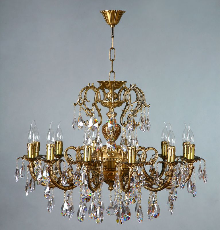 Подвесная люстра Ambiente Alicante 8888/12 AB Tear drop
