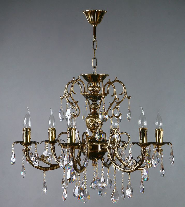 Подвесная люстра Ambiente Alicante 8888/6 PB Tear drop