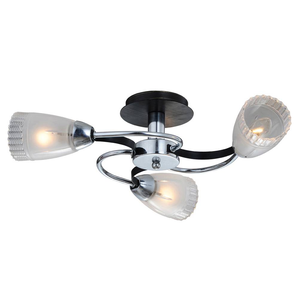 Потолочная люстра IDLamp Carlotta 865/3PF-Darkchrome