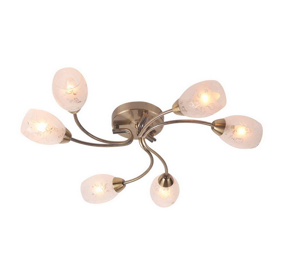 Потолочная люстра IDLamp Carmina 201/6PF-Oldbronze