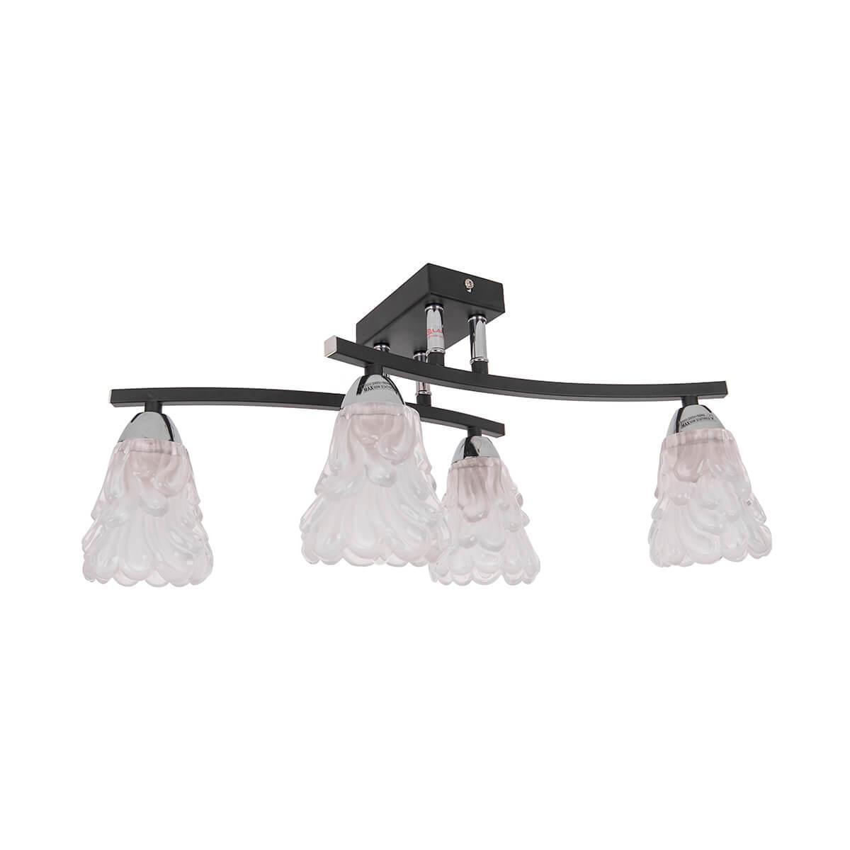 Потолочная люстра IDLamp Simone 217/4PF-Blackchrome