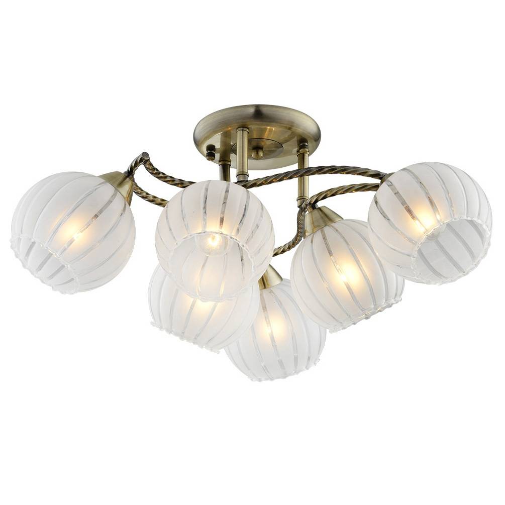 Потолочная люстра IDLamp Carlota 244/6PF-Oldbronze