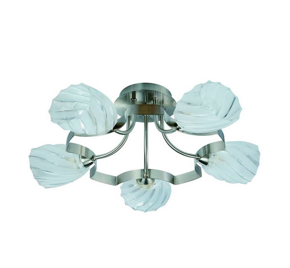 Потолочная люстра IDLamp Martha 601/5PF-MOONWhitechrome