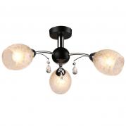 Потолочная люстра IDLamp Agnes 843/3PF-Blackchrome