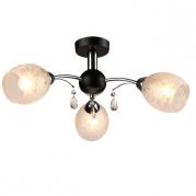 Потолочная люстра IDLamp Agnes 843/3PF-Blackchrome