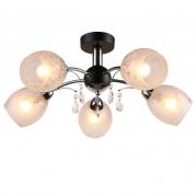 Потолочная люстра IDLamp Agnes 843/5PF-Blackchrome
