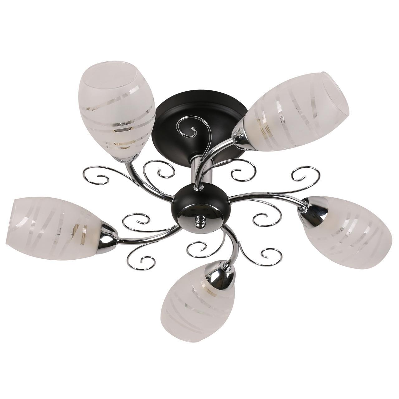 Потолочная люстра IDLamp Edwidge 846/5PF-Blackchrome