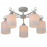 Потолочная люстра IDLamp Ileria 848/5PF-Whitepatina