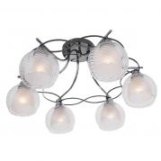 Потолочная люстра IDLamp Isabella 873/6PF-Darkchrome
