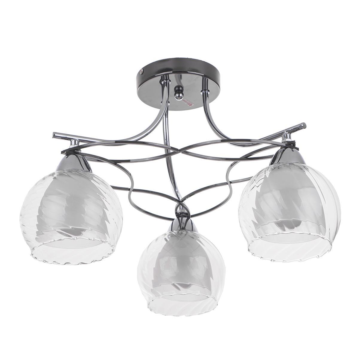 Потолочная люстра IDLamp Isabella 873/3PF-Darkchrome