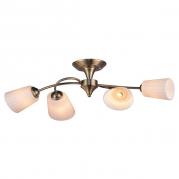 Потолочная люстра IDLamp Dorothea 879/4PF-Oldbronze