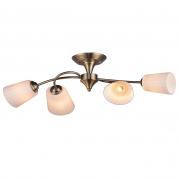 Потолочная люстра IDLamp Dorothea 879/4PF-Oldbronze