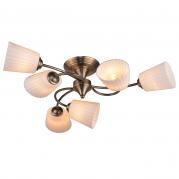 Потолочная люстра IDLamp Dorothea 879/6PF-Oldbronze