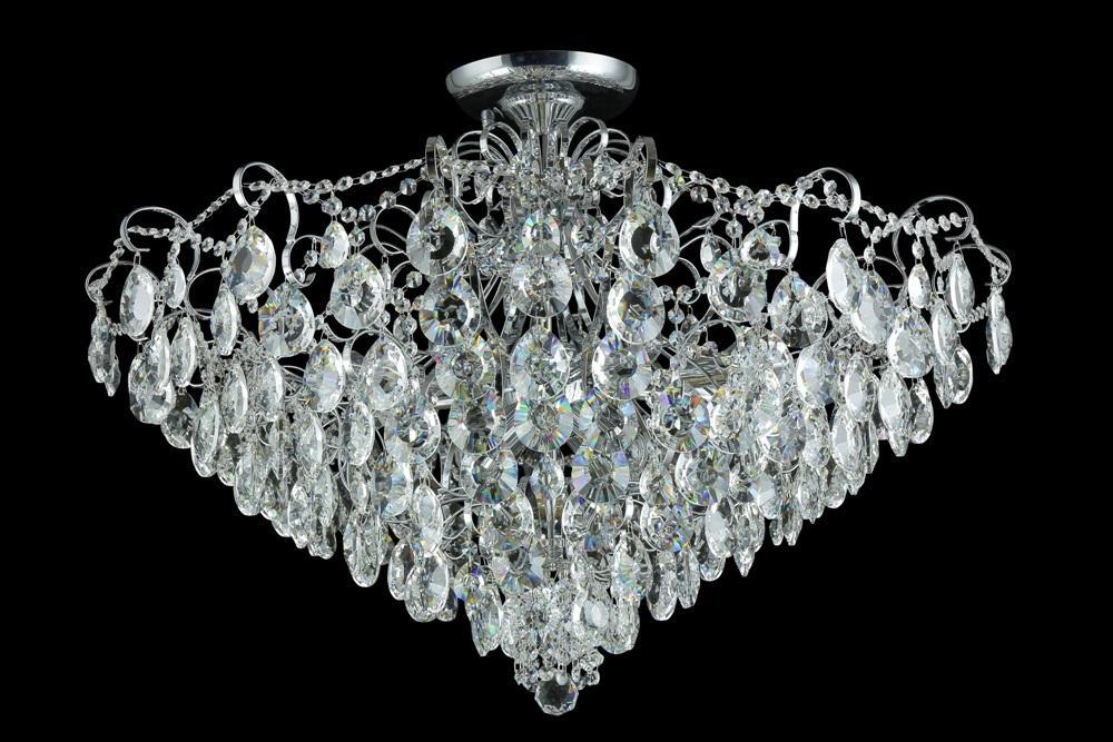 Потолочная люстра Crystal Lux Contessa PL12 Chrome