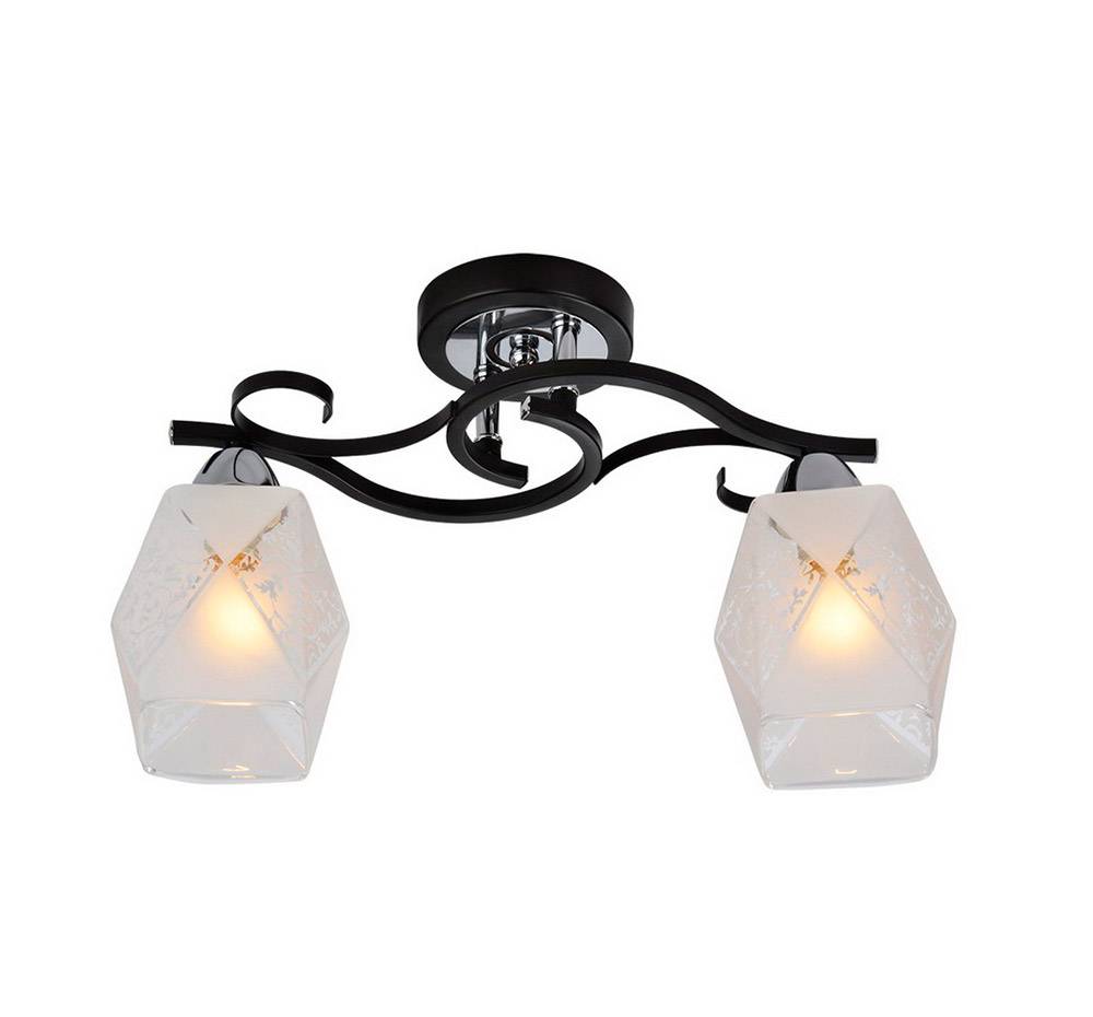 Потолочный светильник IDLamp Kinsey 233/2PF-Blackchrome