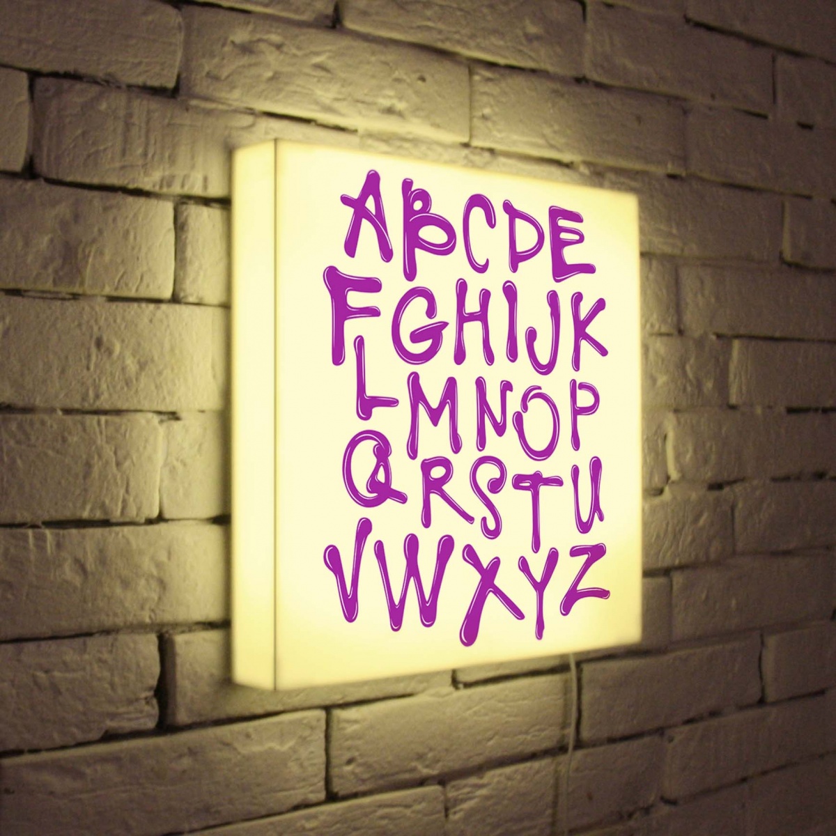 Лайтбокс Alphabet 35x35-003