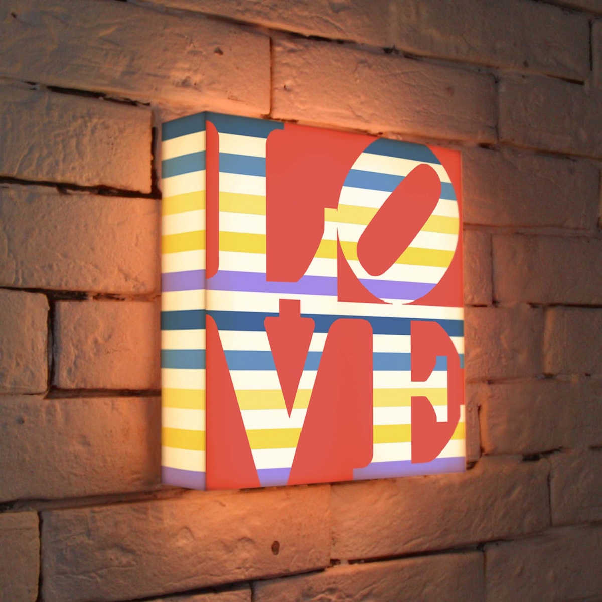 Лайтбокс LOVE 2 25x25-125