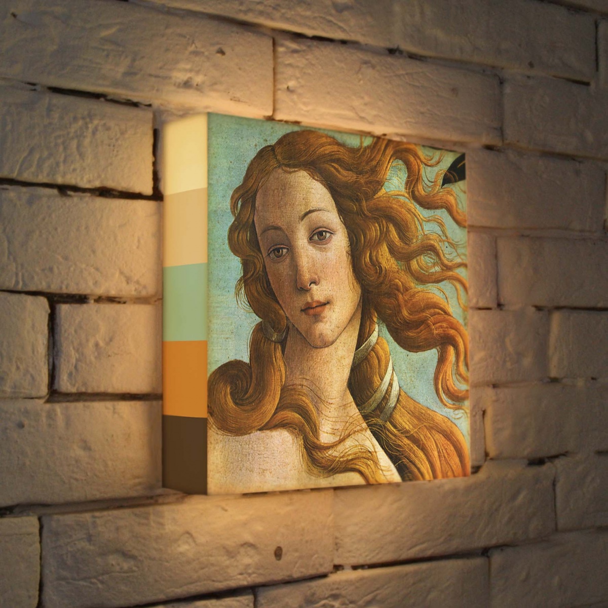 Лайтбокс Боттичелли Голова Венеры 25x25-153