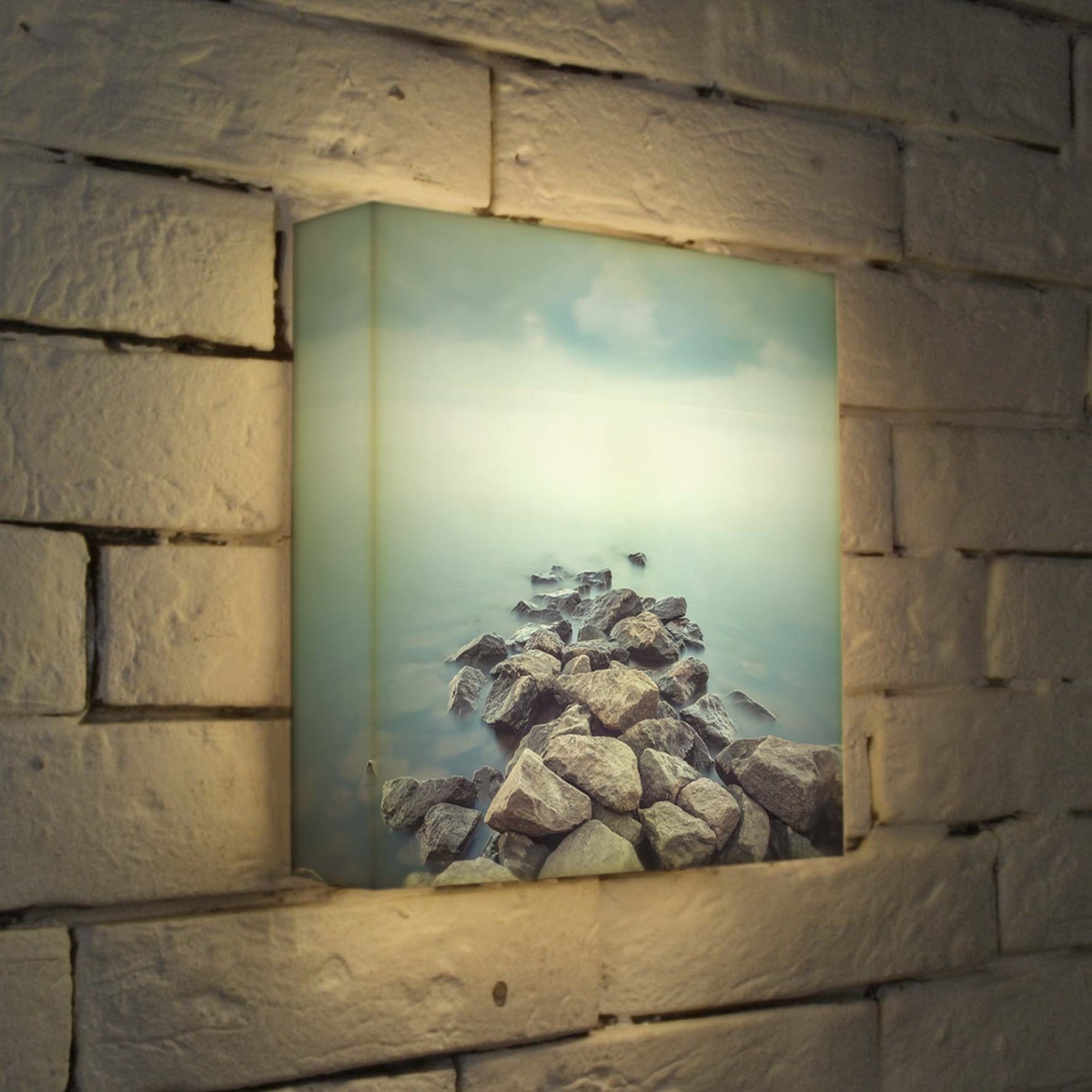 Лайтбокс Дорога в море 2 25x25-086