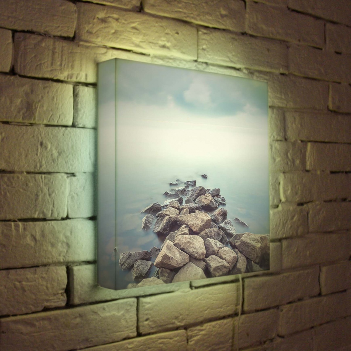 Лайтбокс Дорога в море 2 35x35-086