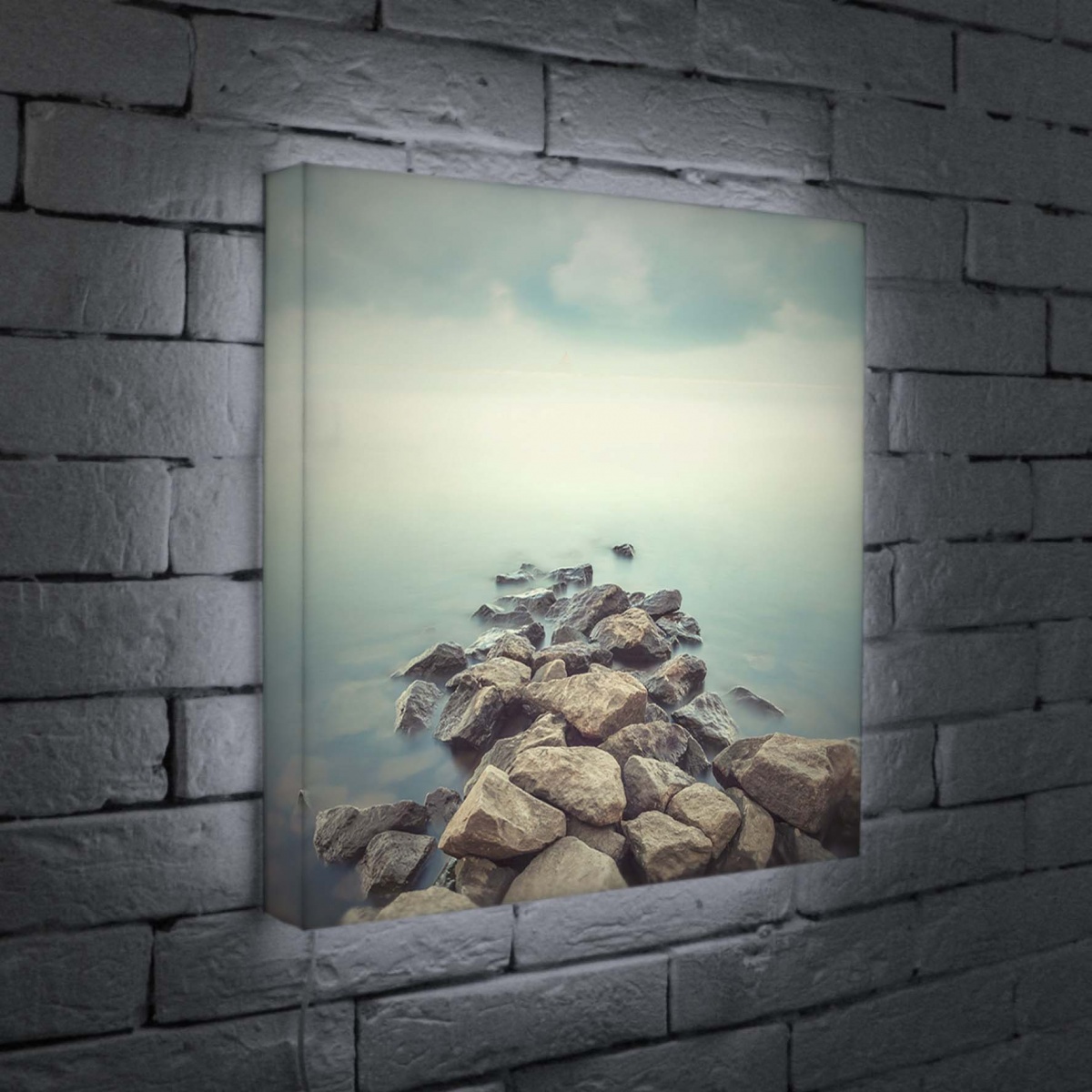 Лайтбокс Дорога в море 2 45x45-086