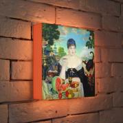 Лайтбокс Кустодиев Купчиха за чаем 25x25-127