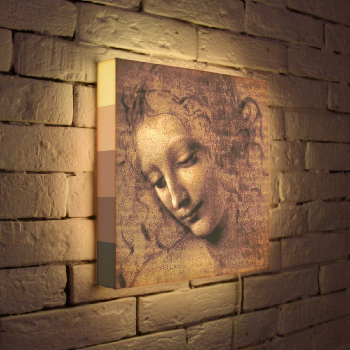 Лайтбокс Леонардо да Винчи Эскиз 35x35-039
