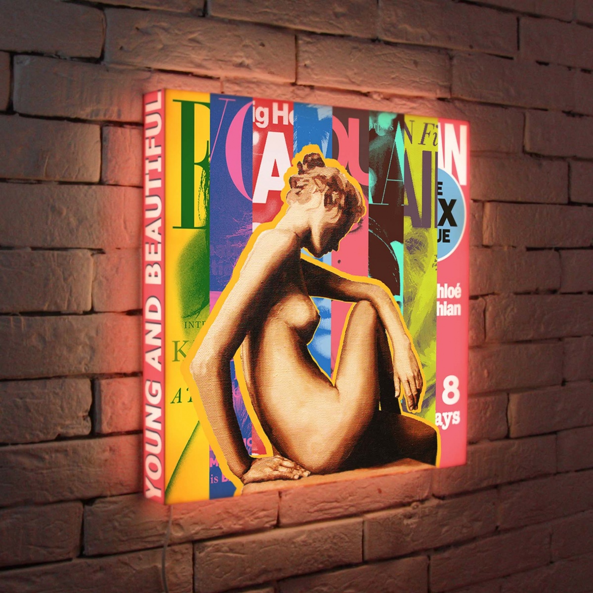 Лайтбокс Молодая и прекрасная 45x45-116