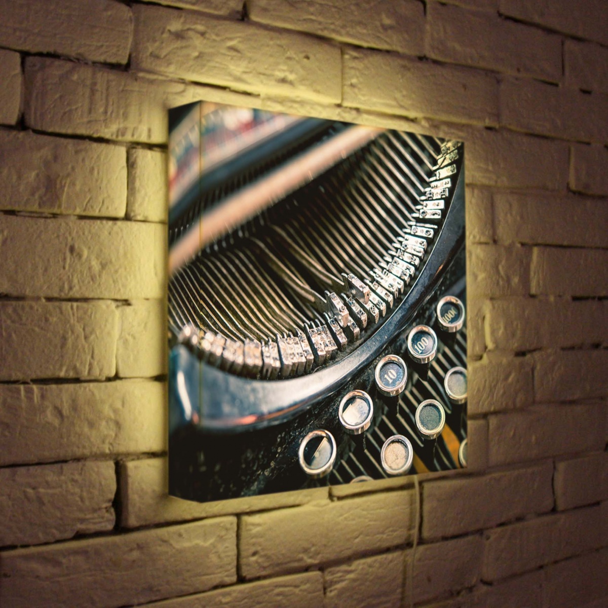 Лайтбокс Печатная машинка 35x35-092