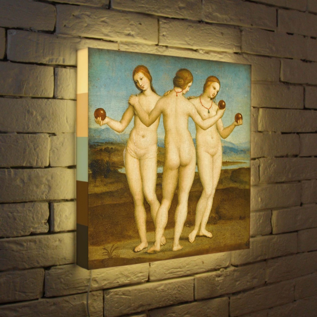 Лайтбокс Рафаэль Три грации 45x45-151