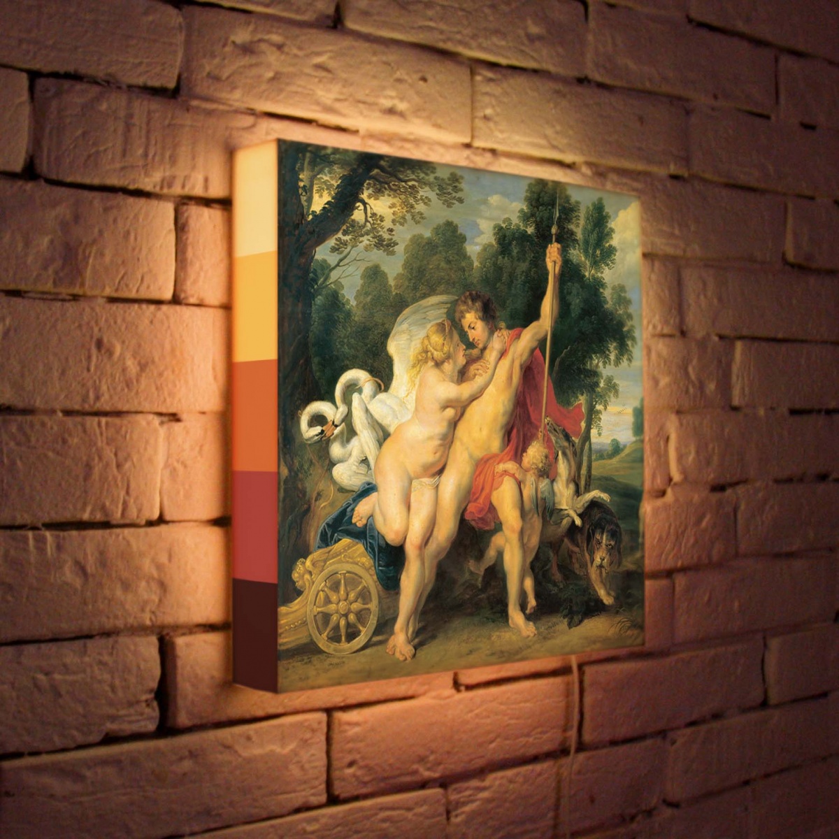 Лайтбокс Рубенс Венера и Адонис 35x35-148