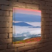 Лайтбокс Туман в горах 45x45-033