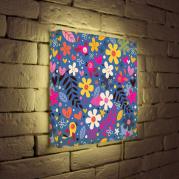 Лайтбокс Цветочки и птички 35x35-011