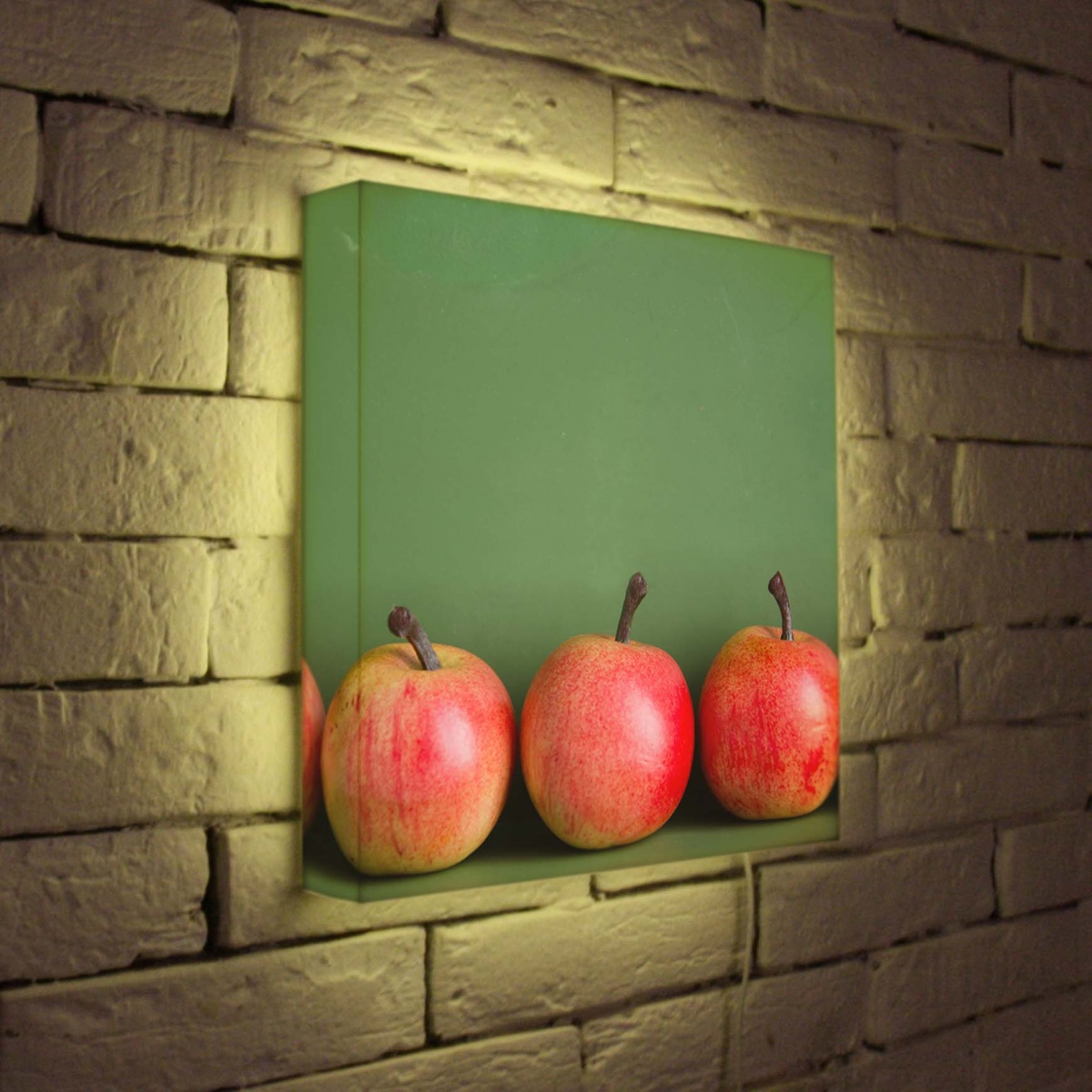 Лайтбокс Яблоки 35x35-059