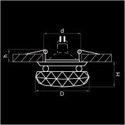 Встраиваемый светильник Lightstar Crysto 002122