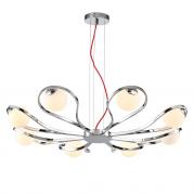 Подвесная люстра Luce Solara Moderno 3020/8S Chrome/White